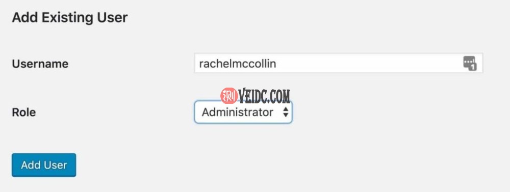 添加新用户作为站点管理员