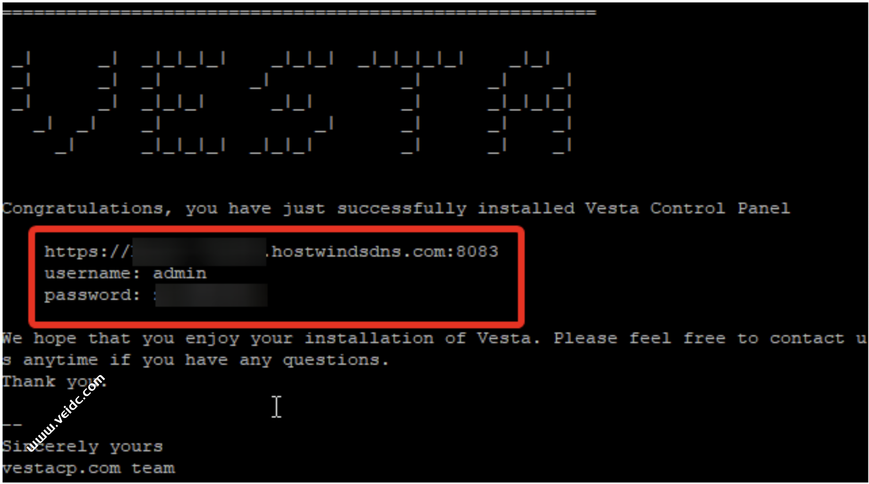 如何在vultr云服务器上安装 Vesta开源控制面板-国外主机测评