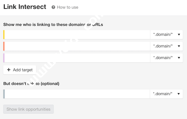 输入网址做交叉链接分析