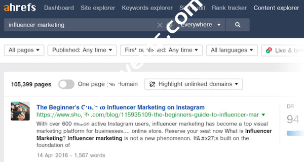 利用Ahrefs寻找话题