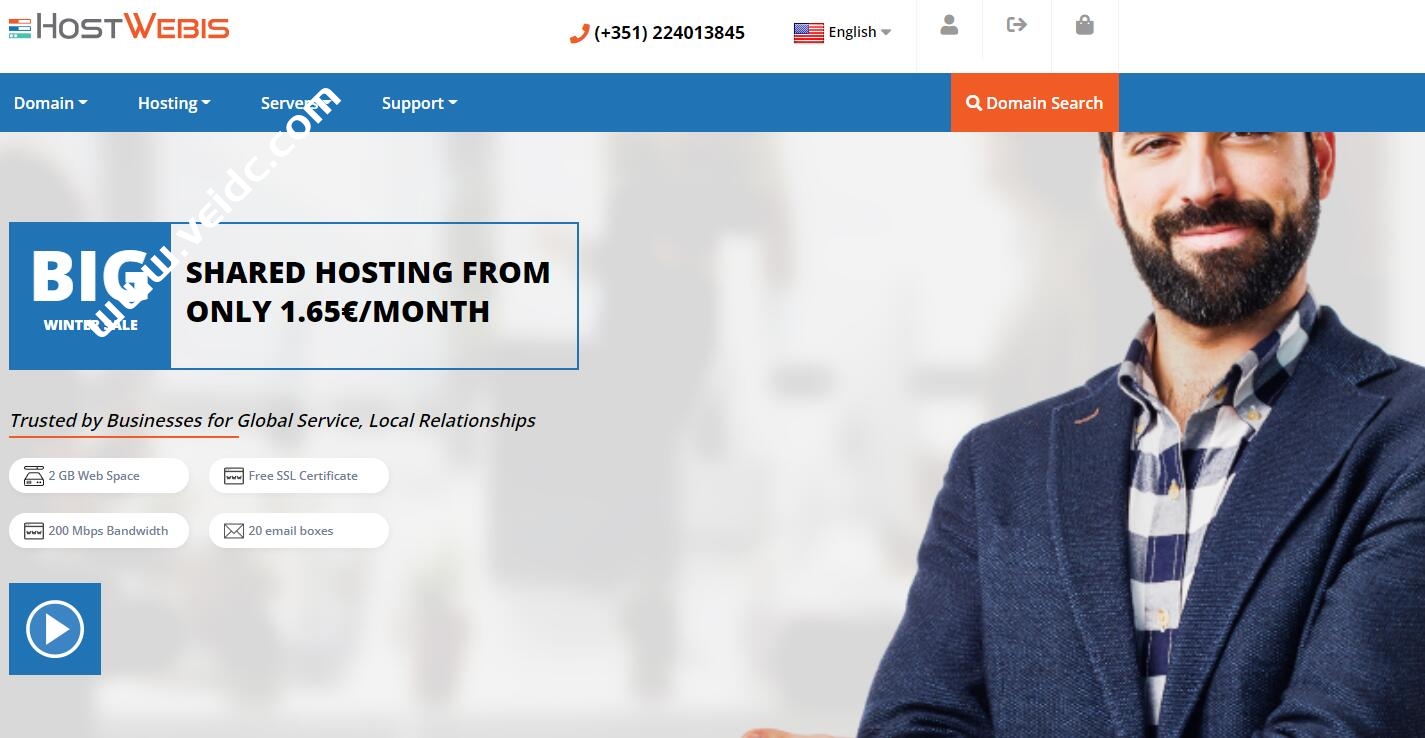 HostWebis#网络星期一#：域名和托管70%优惠，便宜服务器，可选美国和法国机房/100Mbps不限流量/$34刀/月起，10Gbps端口服务器$87刀/月起-国外主机测评