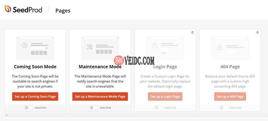 SeedProd插件页面设置