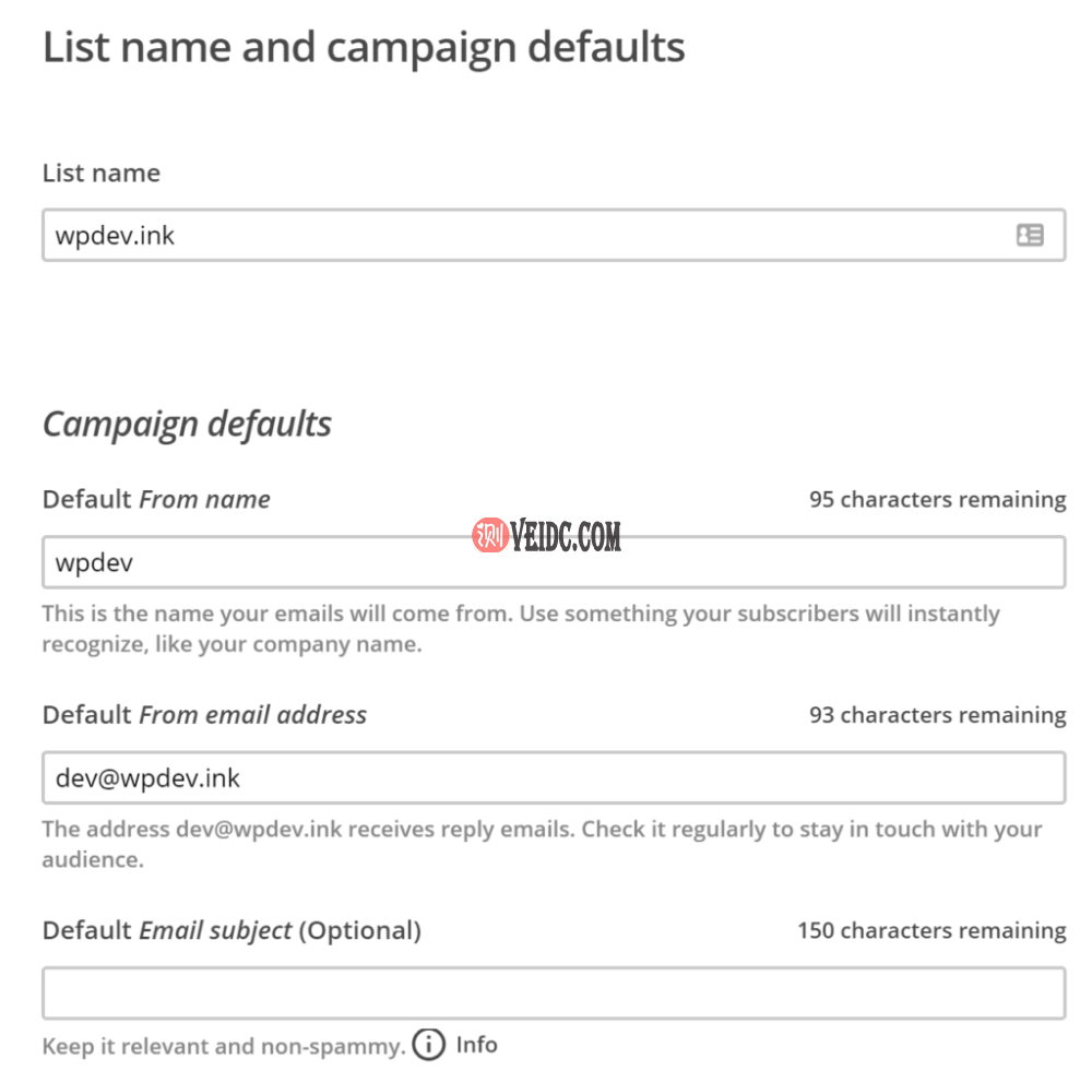 列表名称默认值