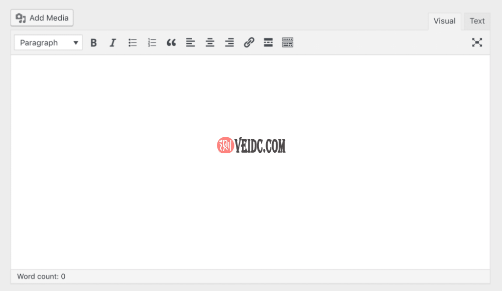 WordPress经典编辑器的添加媒体按钮