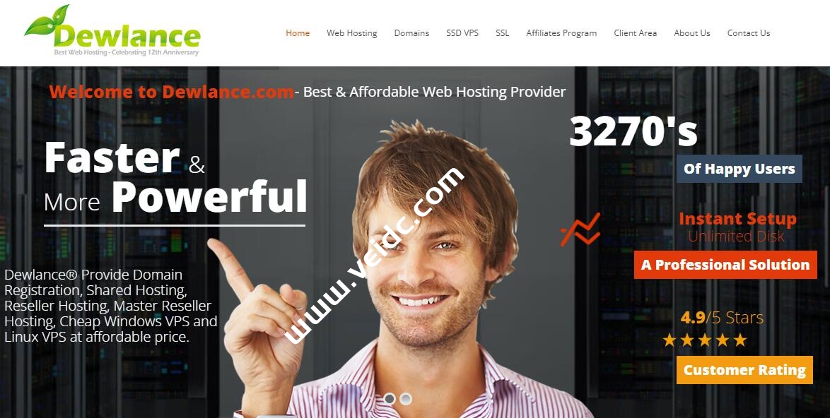 Dewlance：加拿大VPS/2核/1GB内存/20GB SSD空间/500Mbps端口/$25/年-国外主机测评