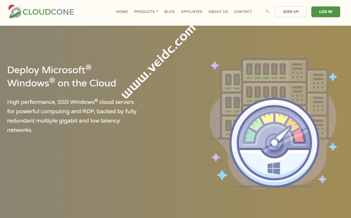 CloudCone：美国Windows KVM VPS，3C/4G内存/60GSSD/3T流量/1G带宽，$17.49/月-国外主机测评