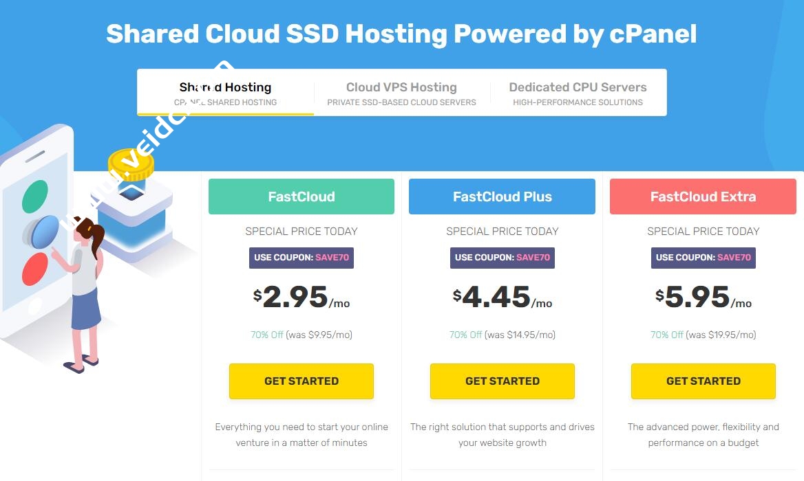 FastComet：外贸主机，cPanel虚拟主机限时3折促销活动，月付2.95美元起-国外主机测评