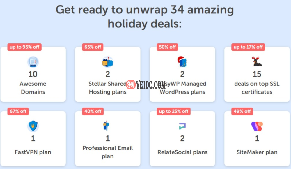 Namecheap 12月份假日活动预告 域名低至0.5折