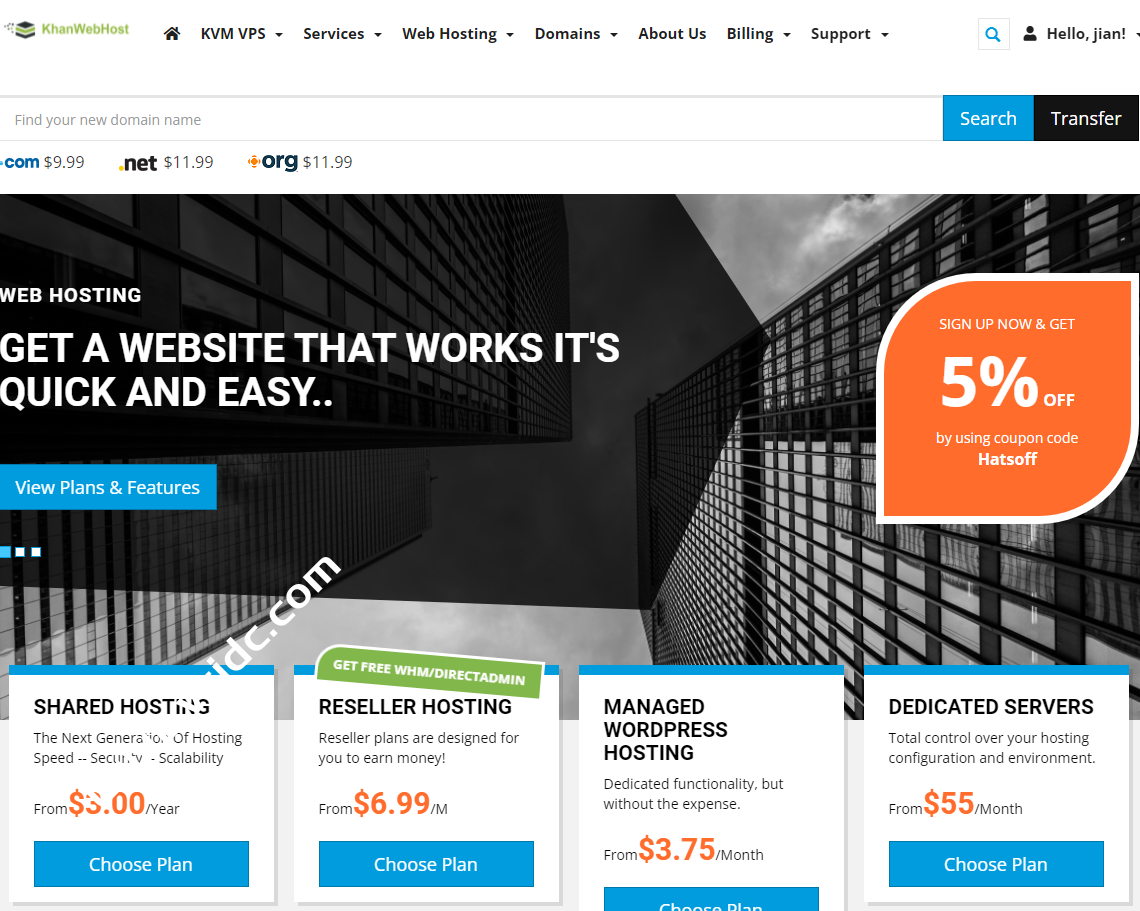 KhanWebHost：伦敦不限流量2G便宜VPS月付4.5美元起；1G土耳其便宜VPS年付20美元-国外主机测评