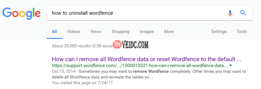 如何卸载Wordfence