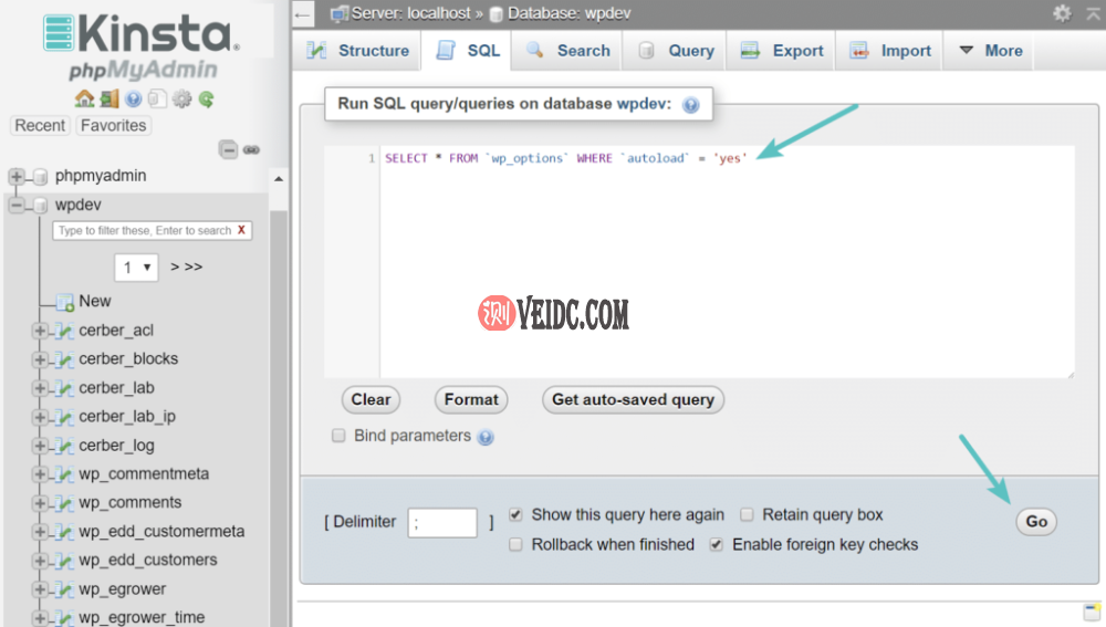 在wp_options中查找自动加载的数据