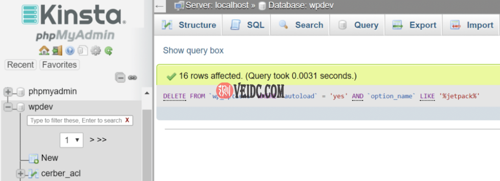 删除wp_options表中自动加载的数据