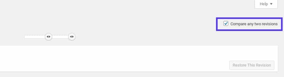 比较WordPress版本的选项