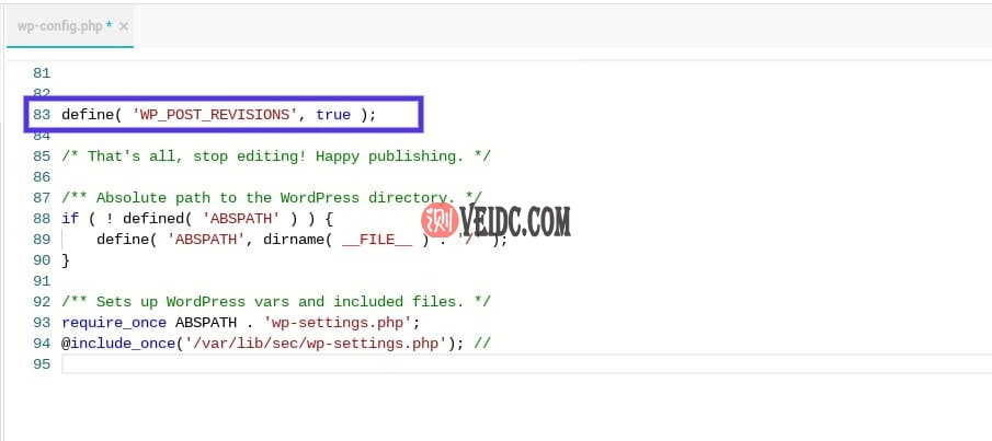 手动启用WordPress修订版本