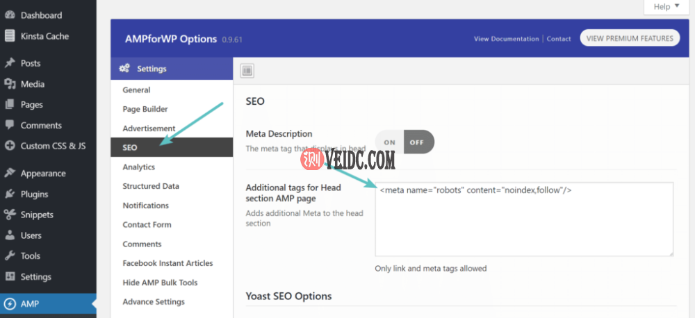 无索引Google AMP页面