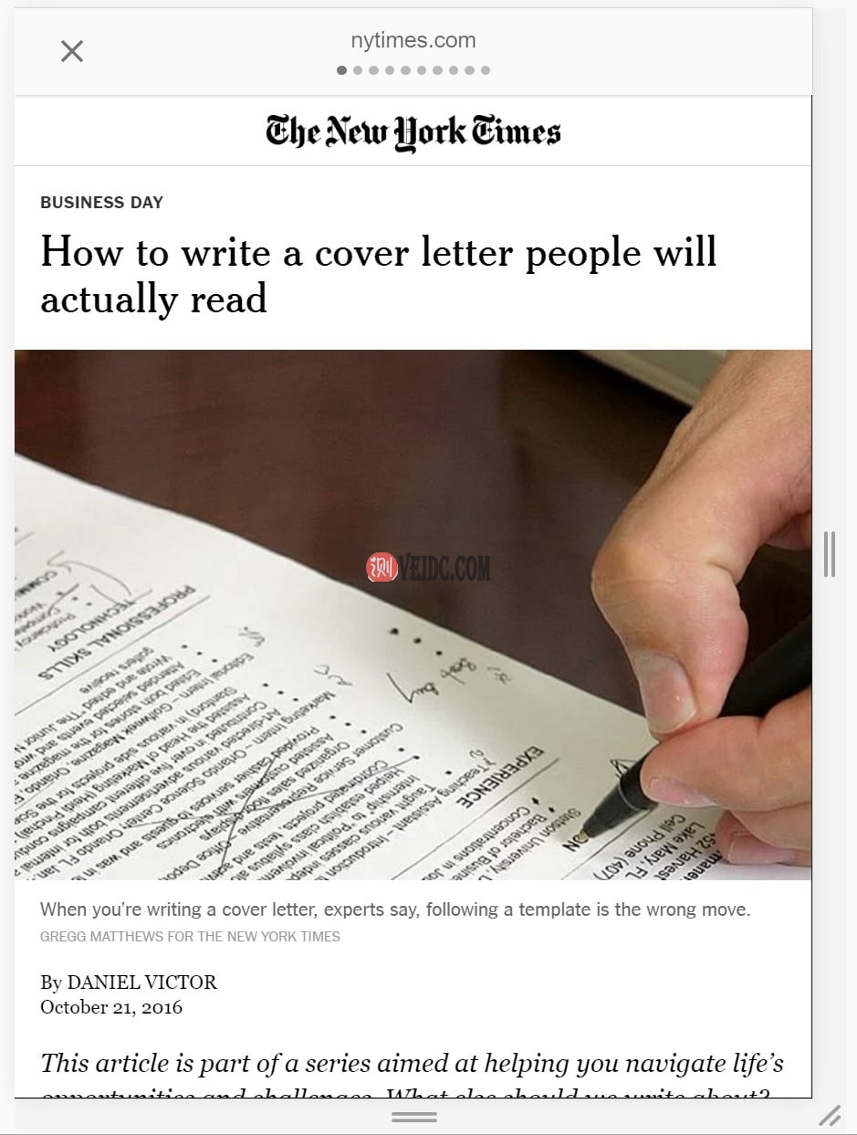 Google AMP页面示例