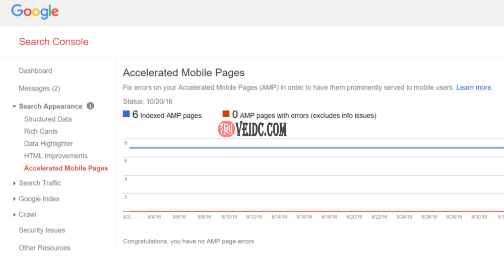加速GSC中的移动页面报告