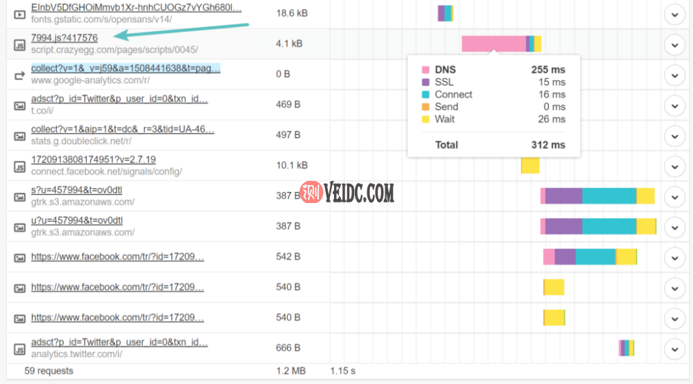 查找较长的DNS查找时间