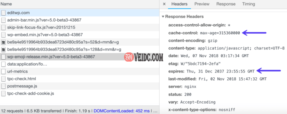利用浏览器缓存 – 缓存标头
