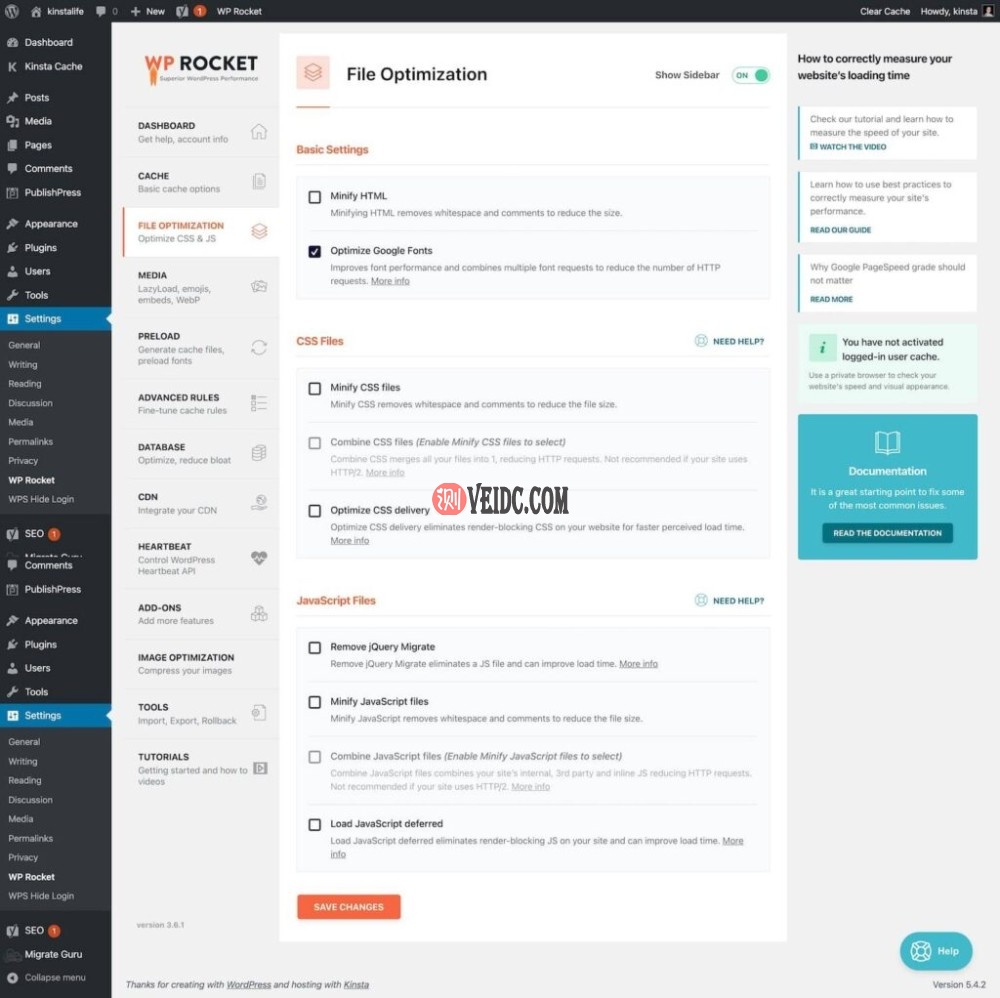如何在WP Rocket中结合CSS和JavaScript