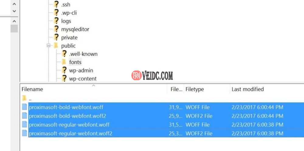 将字体上传到网络服务器