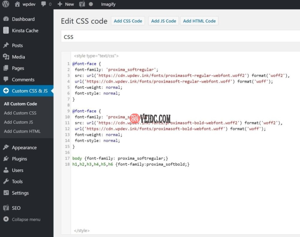 自定义字体CSS代码