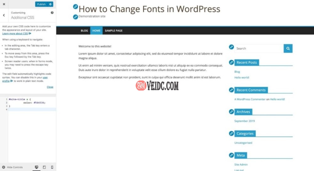 额外CSS – 颜色