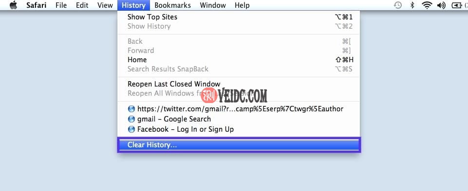 清除您的整个浏览历史记录
