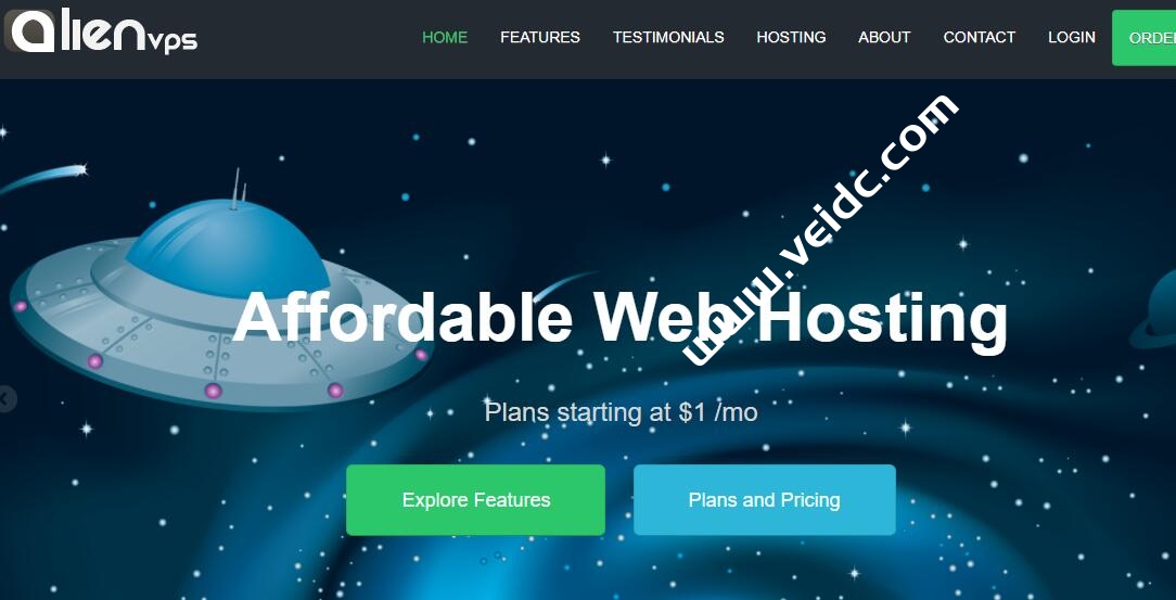 AlienVPS：洛杉矶Psychz机房1Gbps无限流量KVM月付5美元起，支持Windows系统-国外主机测评