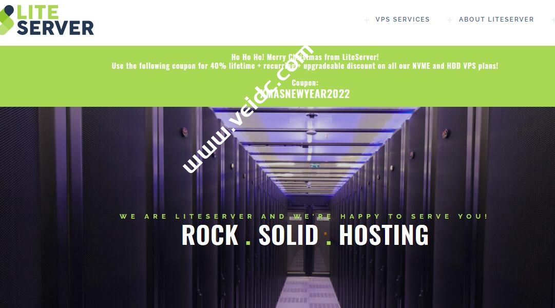 LiteServer：圣诞节特惠，荷兰VPS云服务器终身6折，国外大硬盘VPS特价优惠，NVME/HDD，1核1G内存1Gbps，3欧元/月起-国外主机测评