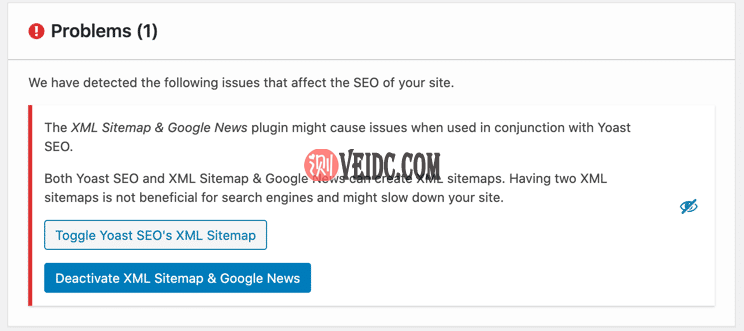 XML Sitemap & Google News与Yoast插件冲突