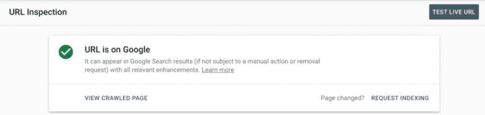 Search Console中的索引页面