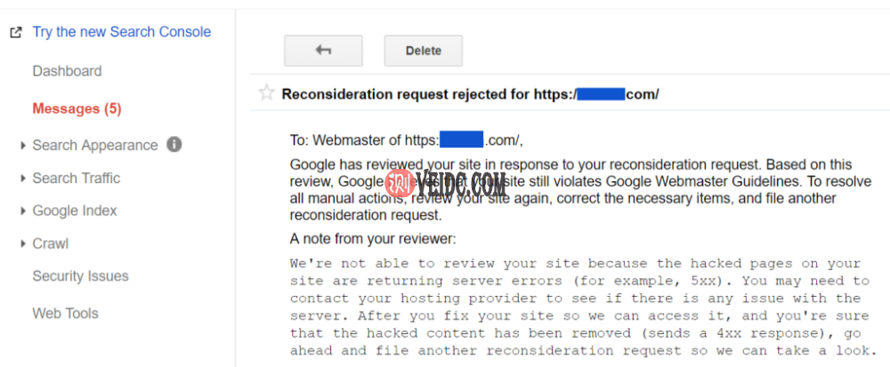 重审请求被拒绝