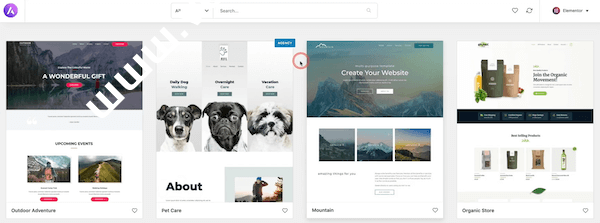 Astra提供的众多模板
