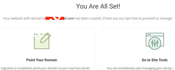 成功安装Wordpress程序