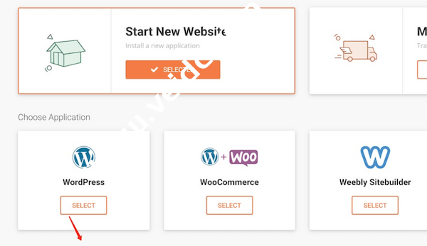 选择Wordpress安装程序