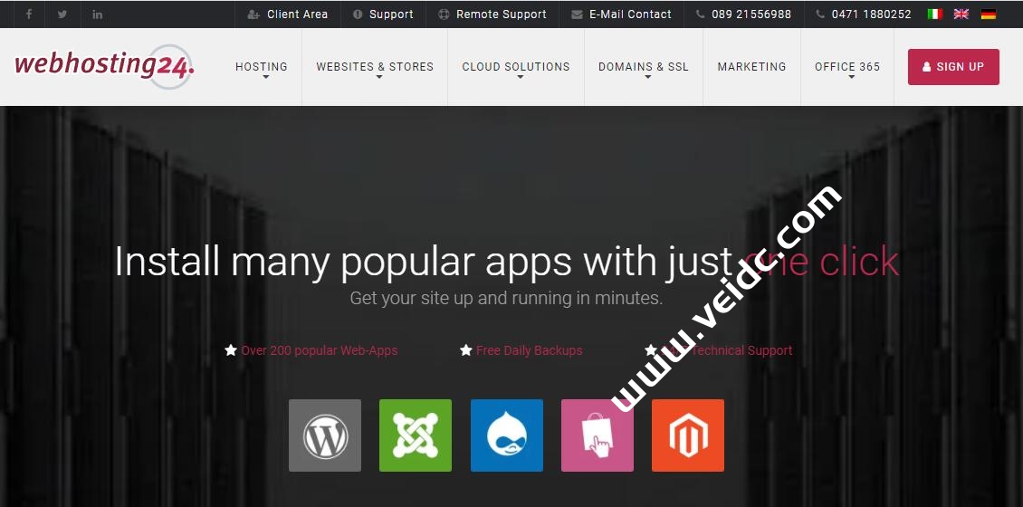 Webhosting24：日本和新加坡高性能AMD Ryzen平台VPS，年付€15起-国外主机测评
