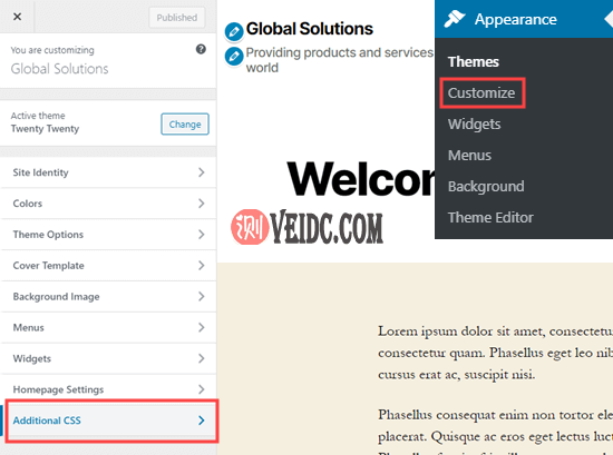 WordPress自定义CSS