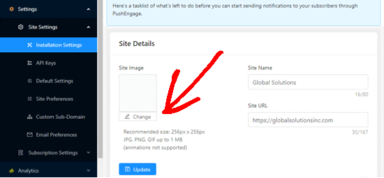 PushEngage账号网站Logo