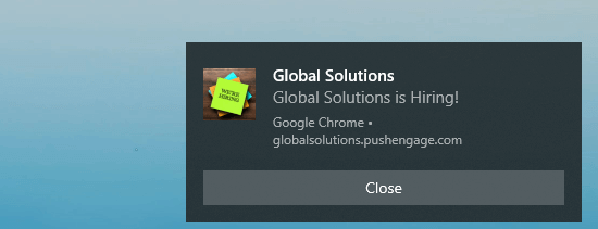 PushEngage推送通知示例