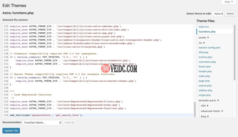 functions.php主题文件