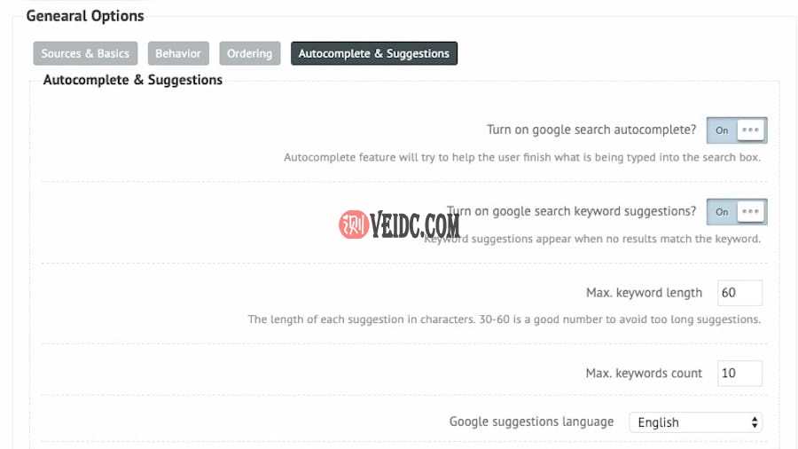 Ajax搜索插件：自动完成和建议