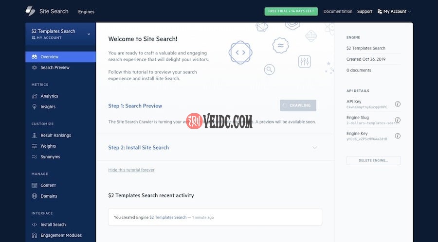Elastic Site搜索仪表盘