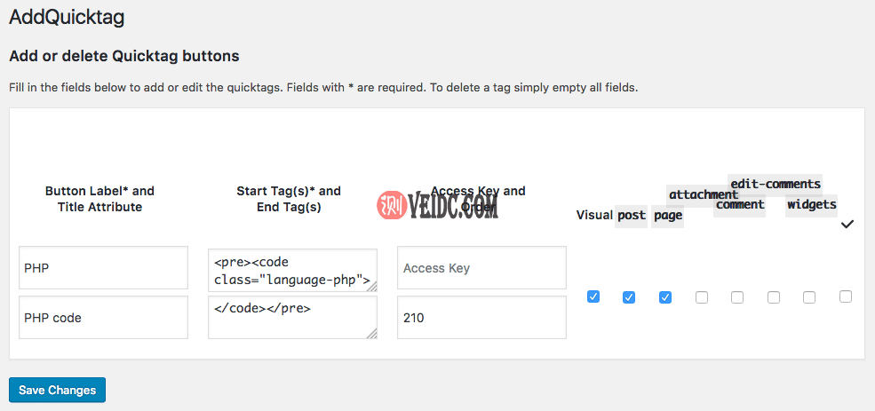 AddQuicktag添加自定义按钮