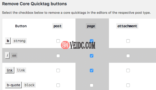 AddQuicktag选项设置