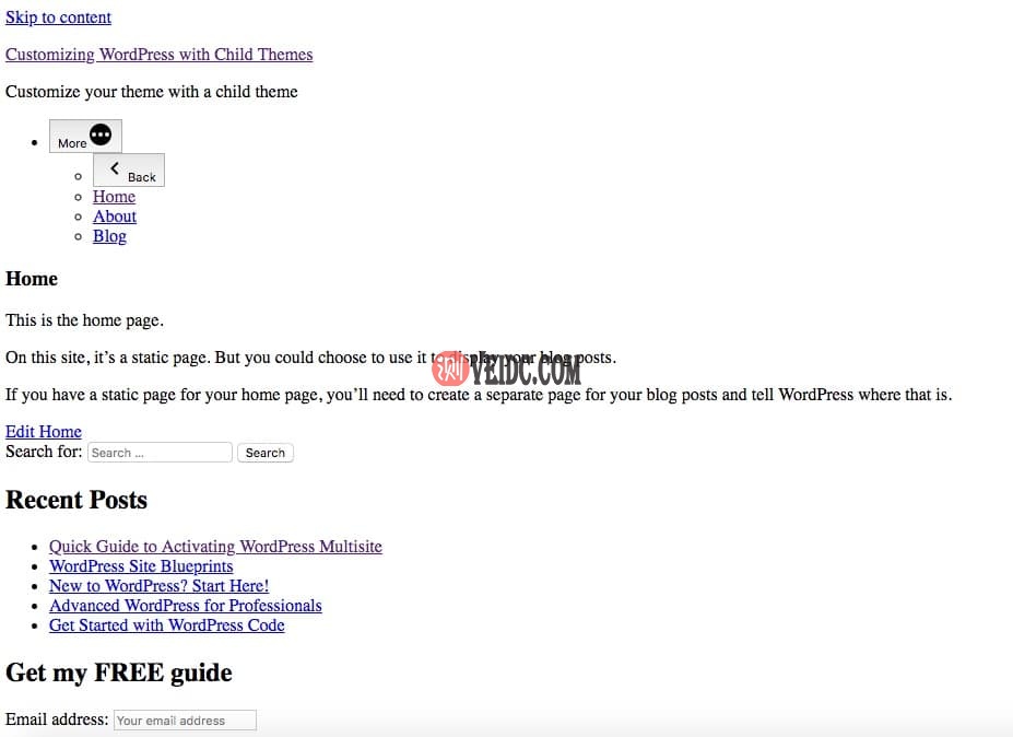 我们的主页没有CSS
