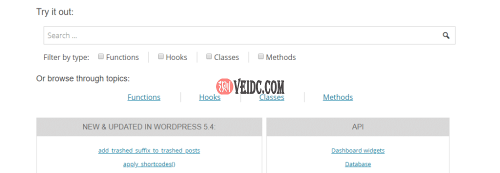 在此处搜索WordPress内的任何内容