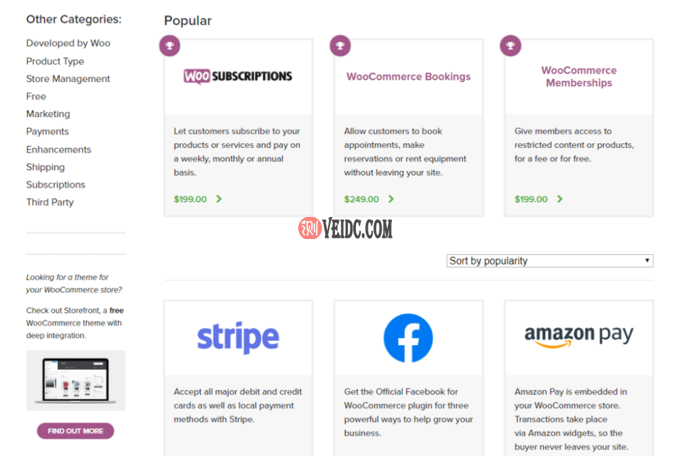 扩展扩展了WooCommerce的功能