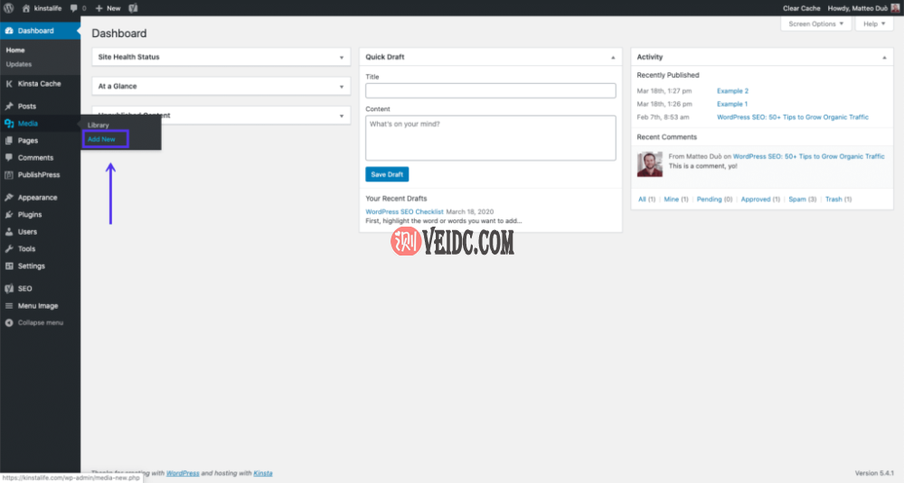 访问WordPress媒体上传器