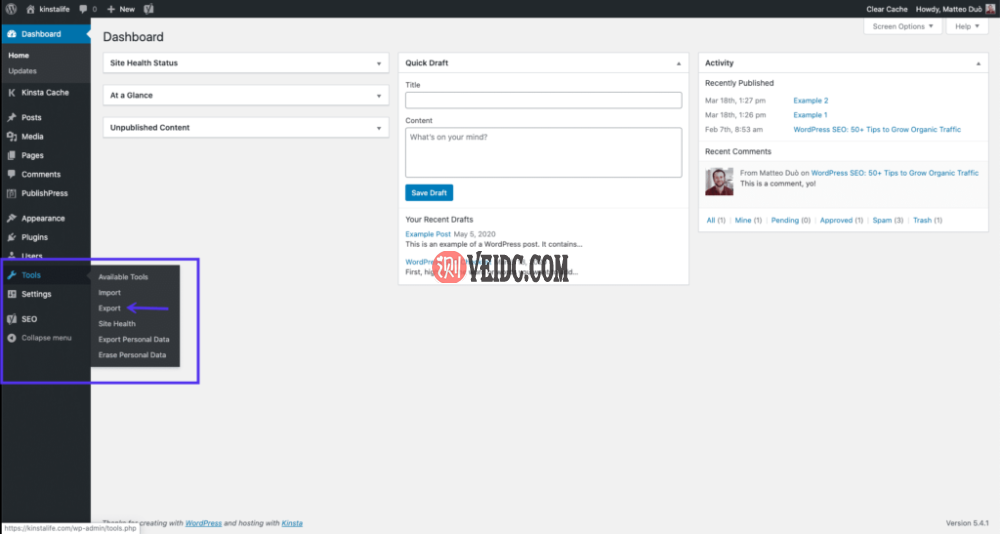 WordPress导出工具